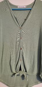 Sage quarter sleeve Blouse